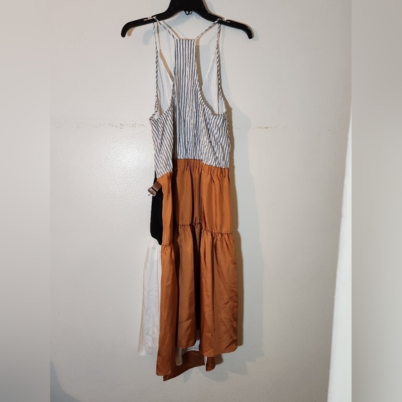 TIBI Camille Collage Wrap Slip Dress - Picture 3 of 10